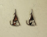Southwest Silver Coyote Magnetic Clip Non Pierced Earrings - Laura Wilson Gallery 
