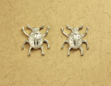 Silver Ladybug Magnetic Clip Non Pierced Earrings - Laura Wilson Gallery 
