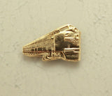 Solid Brass Train Magnetic Tie Clip Bar or Tack - Laura Wilson Gallery 
