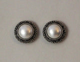 15 mm Magnetic Antique Style Pearl Filigree or Pierced Earrings - Laura Wilson Gallery 
