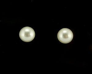 8 mm White or Cream Pearl Magnetic Clip Non Pierced OR Pierced Earring - Laura Wilson Gallery 