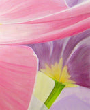 Pink Tulip Original Acrylic Painting on Canvas - Laura Wilson Gallery 