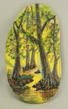 Original Hand Painted Rock Forest Brook - Laura Wilson Gallery 