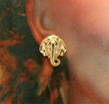 Elephant Magnetic Clip Non Pierced Earrings in Silver or Gold - Laura Wilson Gallery 
