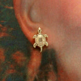 Magnetic 14 Karat Gold Plated Turtle Clip Non Pierced Earrings - Laura Wilson Gallery 