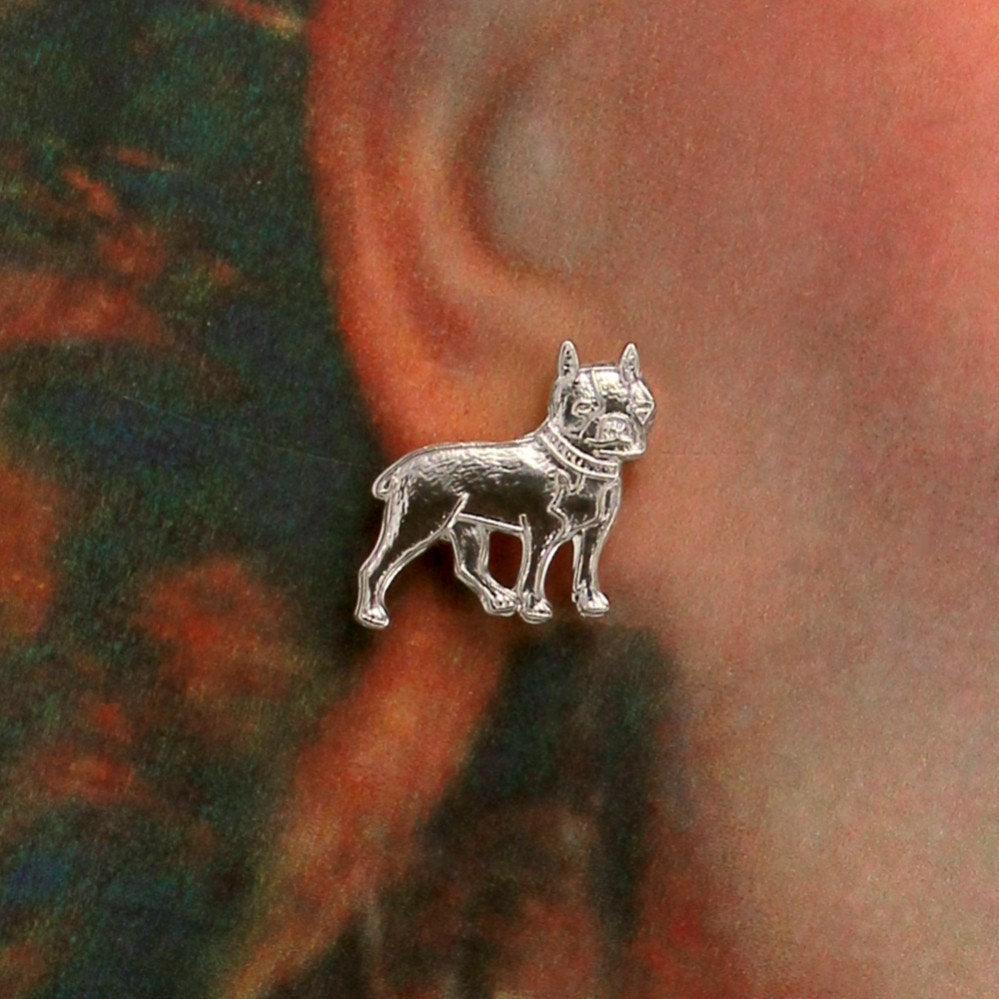 Silver Dog Magnetic Earrings Laura Wilson Gallery