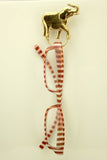 14Karat Gold Plated Magnetic Eyeglass Holder Gold Walking Elephant - Laura Wilson Gallery 