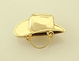 Magnetic Eyeglass Holder Gold Cowboy Hat - Laura Wilson Gallery 