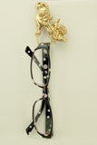 14 Karat Gold Plated Fancy High Heeled Shoe Magnetic Eyeglass Holder - Laura Wilson Gallery 