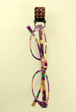 Handmade Dichroic Glass Magnetic Eyeglass Holder With Free Extra Magnetic Back - Laura Wilson Gallery 