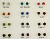 5 mm Magnetic  Earrings in Swarovsky Crystal in a Round Setting - Laura Wilson Gallery 