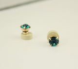 5 mm Magnetic  Earrings in Swarovsky Crystal in a Round Setting - Laura Wilson Gallery 