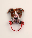 Magnetic Eyeglass Holder Lanyard Hand Painted Original Design Custom Pet Portrait - Laura Wilson Gallery 
