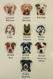 Custom Made Pet Portrait Magnetic Brooch - Laura Wilson Gallery 