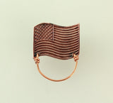 American Flag Copper Magnetic Eyeglass Holder - Laura Wilson Gallery 