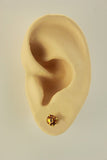 5 mm Magnetic  Earrings in Topaz  Swarovski Crystal - Laura Wilson Gallery 
