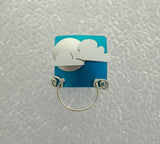 Silver Moon and Clouds Magnetic Eyeglass Holder - Laura Wilson Gallery 