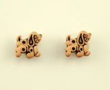 Tan Dog Children's Magnetic Earrings - Laura Wilson Gallery 
