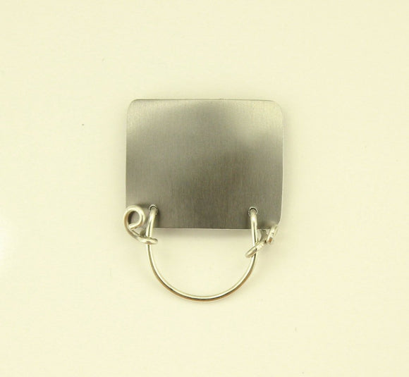 Handmade Medium Aluminum Rectangle Magnetic Eyeglass Holder in All Colors - Laura Wilson Gallery 