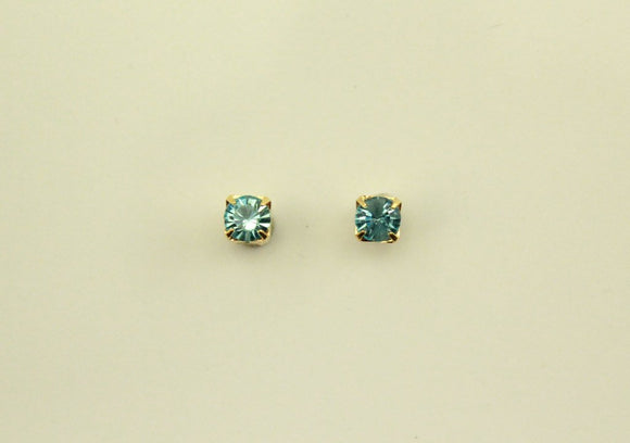 Magnetic 4 mm Square Set  Swarovski Crystal Earrings - Laura Wilson Gallery 