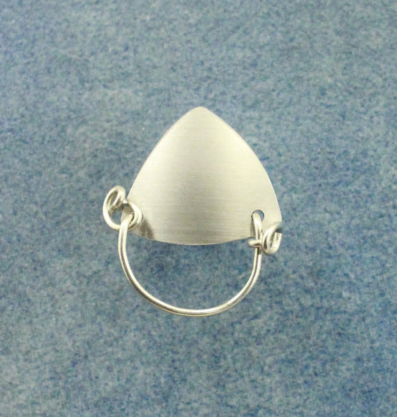Rounded Triangle Handmade Original Design Aluminum Magnetic Eyeglass Holder - Laura Wilson Gallery 