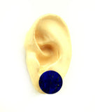 Natural Lapis Lazuli Stone Magnetic Earrings With Free Pair Of Extra Backs - Laura Wilson Gallery 