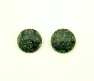 Natural Wyoming Jade 13 mm Round Stone Magnetic Earrings - Laura Wilson Gallery 