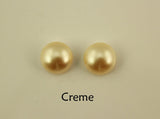 10 MM Round  Pearl Cabochon Magnetic Clip Earrings - Laura Wilson Gallery 
