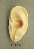 8 mm White or Cream Pearl Magnetic Clip Non Pierced OR Pierced Earring - Laura Wilson Gallery 