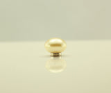 10 MM Round High Dome Pearl Cabochon Magnetic or Pierced Earrings - Laura Wilson Gallery 