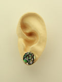 Abalone Shell 15 mm Round Magnetic Non Pierced Clip On Earrings - Laura Wilson Gallery 