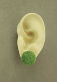 Natural Wyoming Jade Stone 18 mm Round Magnetic Earrings - Laura Wilson Gallery 