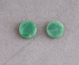 16 mm Green Adventurine Magnetic Non Pierced Clip Earrings - Laura Wilson Gallery 