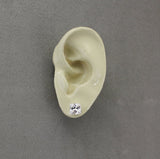 Princess Cut Square 7 mm Magnetic Earrings - Laura Wilson Gallery 