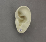 Princess Cut Square 5 mm Magnetic Earrings - Laura Wilson Gallery 