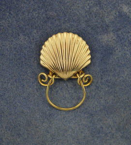 Magnetic Scallop Shell Eyeglass Holder or Brooch - Laura Wilson Gallery 