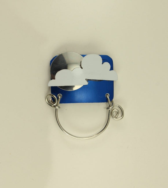 Moon or Sun and Clouds Magnetic Eyeglass Holder - Laura Wilson Gallery 
