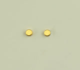 3 mm Gold Disc Magnetic Non-Pierced Earrings - Laura Wilson Gallery 