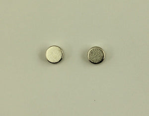4 mm Silver Disc Magnetic Non-Pierced Earrings - Laura Wilson Gallery 