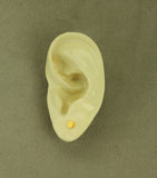 4 mm Gold Disc Magnetic Non-Pierced Earrings - Laura Wilson Gallery 