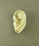 Gold Plated Saxophone Magnetic Non Pierced Clip Earrings - Laura Wilson Gallery 