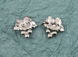 Nickel Plated Brass Grape Cluster Magnetic Non Pierced Clip Earrings - Laura Wilson Gallery 