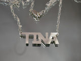 Four Letter Custom Sterling Silver Necklace - Laura Wilson Gallery 