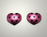 Handmade Heart Aluminum Magnetic Clip Non Pierced Earrings