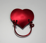 Heart Magnetic Eyeglass or ID Holder in Pink, Red, Silver, Magenta or any color