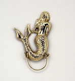 14 Karat Gold Plated Brass Mermaid Magnetic Eyeglass Holder or Pin Brooch - Laura Wilson Gallery 