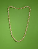 Faux Cream 6mm Pearl 16 Inch Necklace With Gold Clasp - Laura Wilson Gallery 