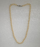 Faux Cream 6mm Pearl 16 Inch Necklace With Silver Magnetic Clasp - Laura Wilson Gallery 