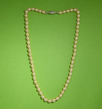 Faux Cream 6mm Pearl 16 Inch Necklace With Silver Magnetic Clasp - Laura Wilson Gallery 